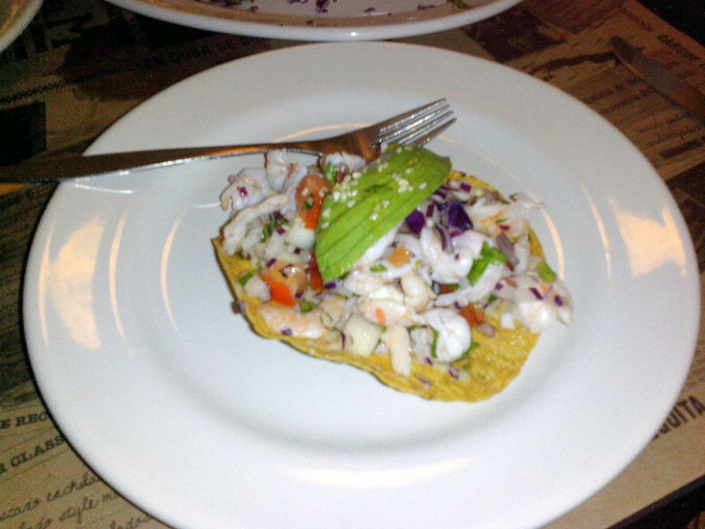 Shrimp Tostada at La Bodeguita del Medio