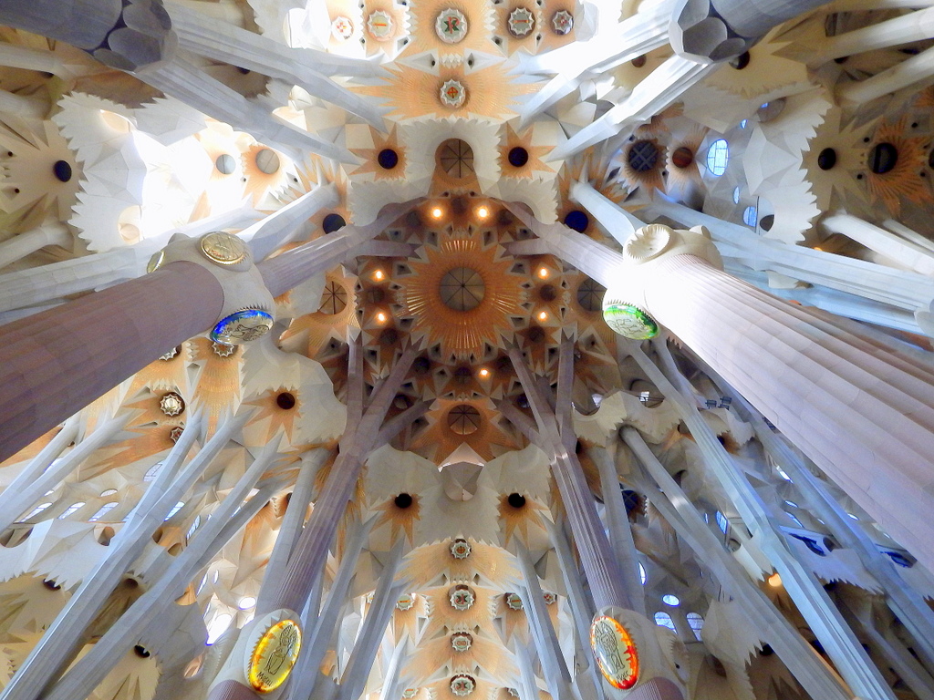 Ceiling of Sagrada Familia