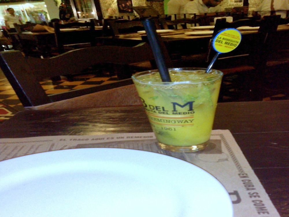 Drinks at La Bodeguita del Medio