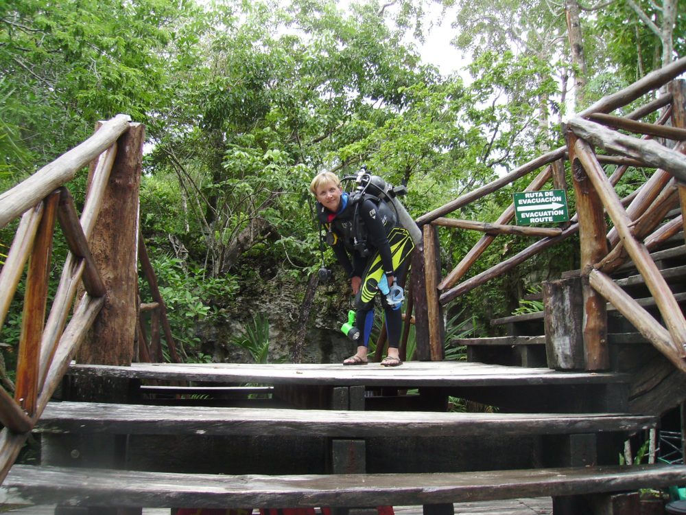 Karen at Gran Cenote